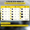 VEVOR Oil Filter Socket Set, 14 Pcs Oil Filter Wrench