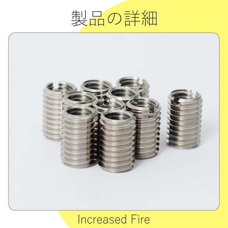 Increased Fire Insert Nut M8*1.25 Internal Diameter M10*1.5 External Diameter