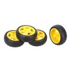 Peakloong 4 Pcs for Smart Car Robot Plastic Tire Wheel