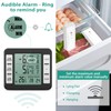 ORIA Refrigerator Thermometer, Wireless Digital Freezer Thermometer with 2 Wireless