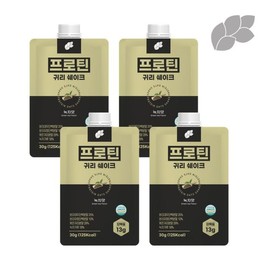 None and Bat With 프로틴 귀리쉐이크 녹차맛 30gX4봉 Protein Oatshake Green Tea Flavor 30g X 4 Packs