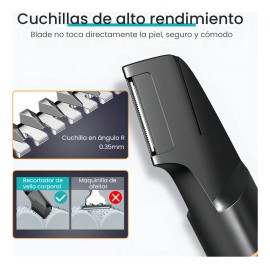 Rasuradora Kensen LK-881 gris y negra