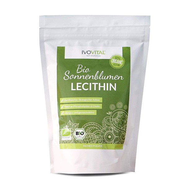 Organic Sunflower Lecithin Powder, IVOVITAL® (Organic Certified) (300 g)