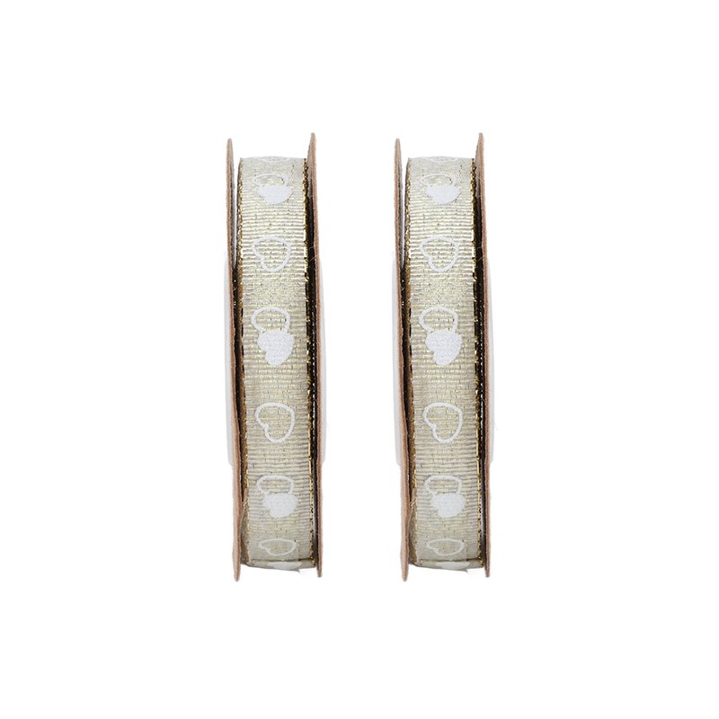 2 Pcs Love Printing Ribbon Washable DIY Crafts Wedding Gift