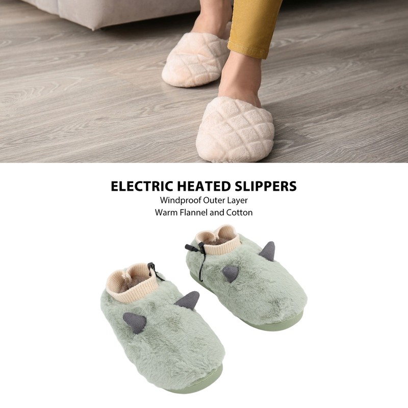 1 Pair Electric Foot Warmer USB Heating Shoes 3 Gears