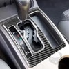 Carbon Fiber Car Gear Shift Knob Console Panel Cover Trims
