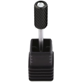 USA PANA Professional 3/32" Shank Size - Crystal Top Small or Large Barrel Carbide Bit - Nail Drill Bit for Dremel Machine - (Large Barrel, Coarse Grit, Black)