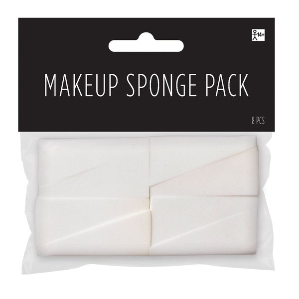 Makeup Sponges - White, 8 Pcs