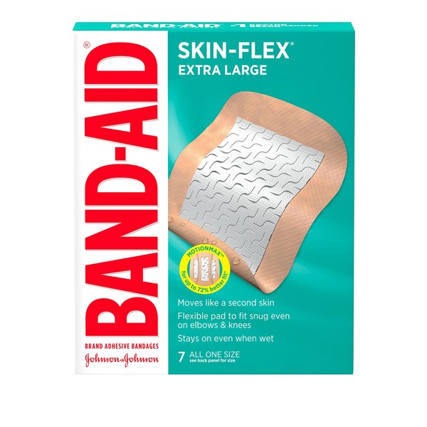 Band-Aid Brand Skin-Flex Adhesive Bandages, Extra Large, 7 Count