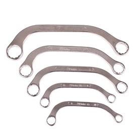 Beta 83/S5 Obstruction Wrench Set, 5- Piece Half Moon Box End Wrench Set, Metric