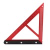 Woodworking Triangle Ruler Inch Scale Square Angle Ruler Aluminum Alloy
