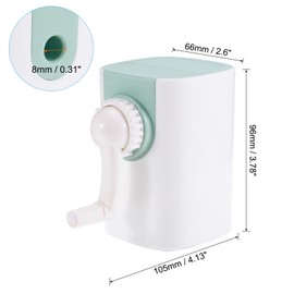 PATIKIL Pencil Sharpening Machine, Hand Crank Pencil Sharpener Manual Pencil Sharpeners Cutter for Classroom Home Office Drawing Style 2, Green