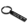 Black Keyring Drive Safe Keychain I Love You Keychains Gift