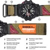 Watch Band Strap for Casio G-shock GG-1000/GWG-100/GSG-100,Super Rugged Nylon Sports