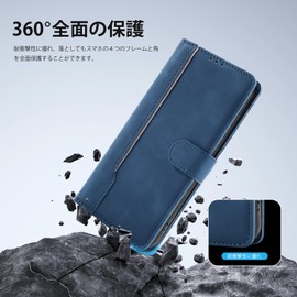 [CASAFUNY] AQUOS sense3/sense3 lite/sense3 basic/Android One S7 case notebook type shockproof PU leather mobile cover Aquos sense 3 case business style mobile case SH-M12/SHV45/SHV48/SH-02M cover
