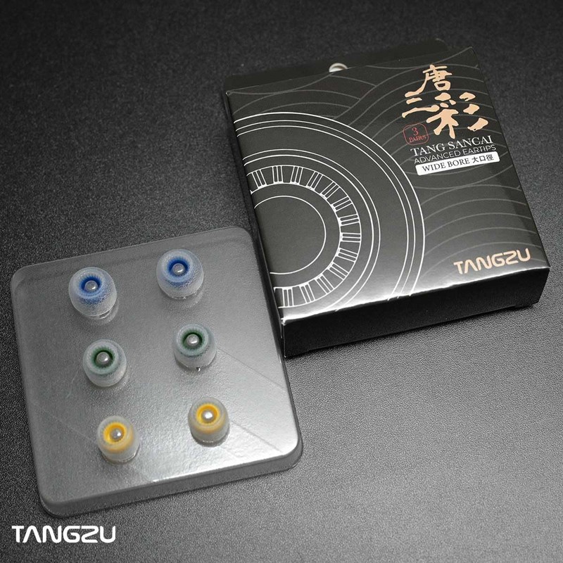 TANGZU Tang Sancai Wide Bore Eartips, Silicone in-Ear Monitor Ear