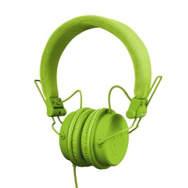 Reloop RHP-6 Ultra Compact DJ and Lifestyle Headphones, Retractable, Closed, Green (RHP-6-GREEN)