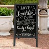 TEAKMAMA A Frame Chalkboard Sign, 40"x20" Extra Large Chalk Board
