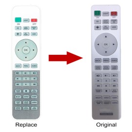 ROLLGAN Replacement Remote Control Applicable for BenQ W1090 TH683 W1070+ W2000 W2000+ W1110 HT1075 HT1085ST W1075 W1080ST+ W1120 W3000 HT2550 HT2150ST 2050 MH684 TH670TK800M W1700 Projector