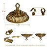 GRCERY 5.9" All Copper Ceiling Light Cover with Hooks, Pendant