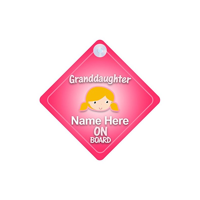 Granddaughter On Board Car Sign New Baby / Child Gift