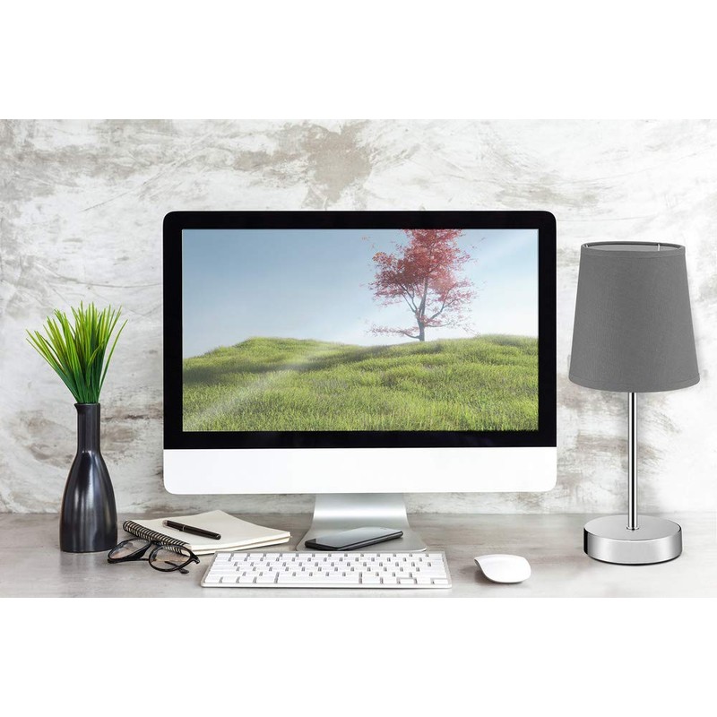 Monzana® Bedside Table Lamp Anthracite Table Lamp Height 32 cm