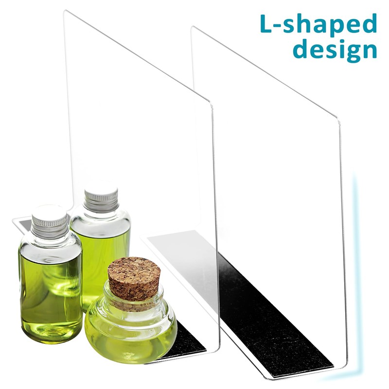 TOVINANNA Acrylic Shelf Dividers for Closet Organization: 6 Pack Tall