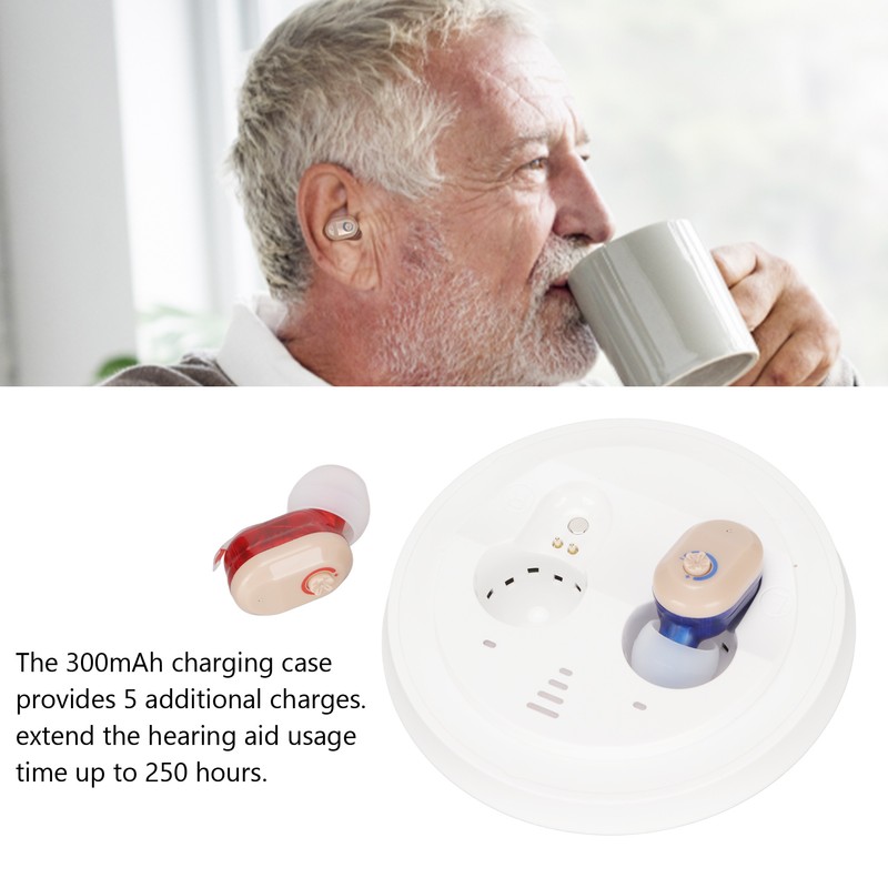 ZUFO Wireless Hearing Amplifier Rechargeable Adjustable Portable Hearing Amplifier Earbuds