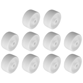 cyclingcolors 10 x Plastic Castors 25 mm White Castor Guide Roller Furniture Bed Sliding Door Drawer Cabinet