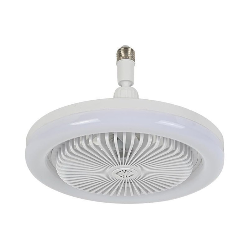 E27 LED Ceiling Light with Fan, Modern 180° Rotation Ceiling