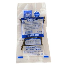 HellermannTyton Cable Ties INSULOK AB100-W 100 pieces Weather resistant Indoor/Outdoor grade Black