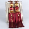 ZHMF 1 Pair Curtain Tiebacks Holdbacks Clip Binding Rope Tie