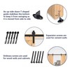 6.6FT Sliding Barn Door Hardware Kit, Barn Door Track Kit