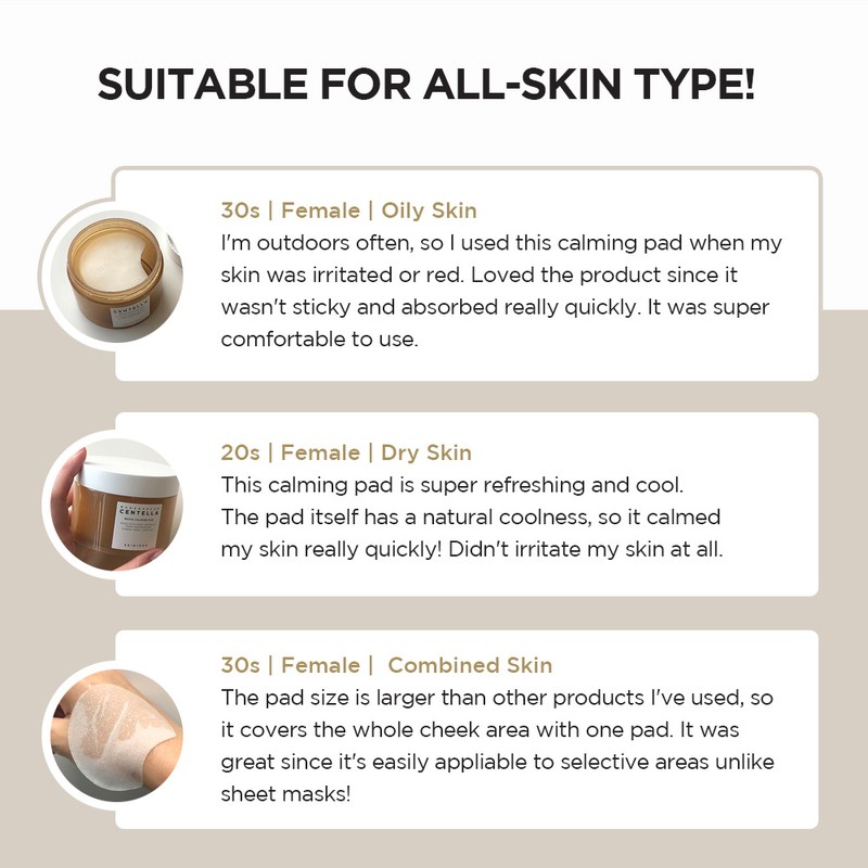 SKIN1004 Madagascar Centella Quick Calming Pad 130ml (Cruelty-Free)