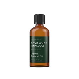 Mystic Moments | Organic Thyme White Sweet (Linalool) Essential Oil 100ml - Pure & Natural oil for Diffusers, Aromatherapy & Massage Blends Vegan GMO Free