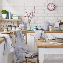 Hummingbird Single Oven Glove Kitchen Mitt Cooking Grey Gauntlet