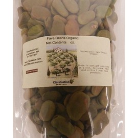 OliveNation Organic Fava Beans, Dried Broad Beans, Non-GMO, Gluten Free, Kosher, Vegan - 8 ounces
