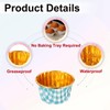 sourcing map 50 Pcs Single-Sided Aluminum Foil Cupcake Liners, Greaseproof