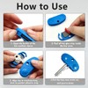 JINGLOUA 2 Pcs Key Turner Aids 5x2.5cm,Easy Grip