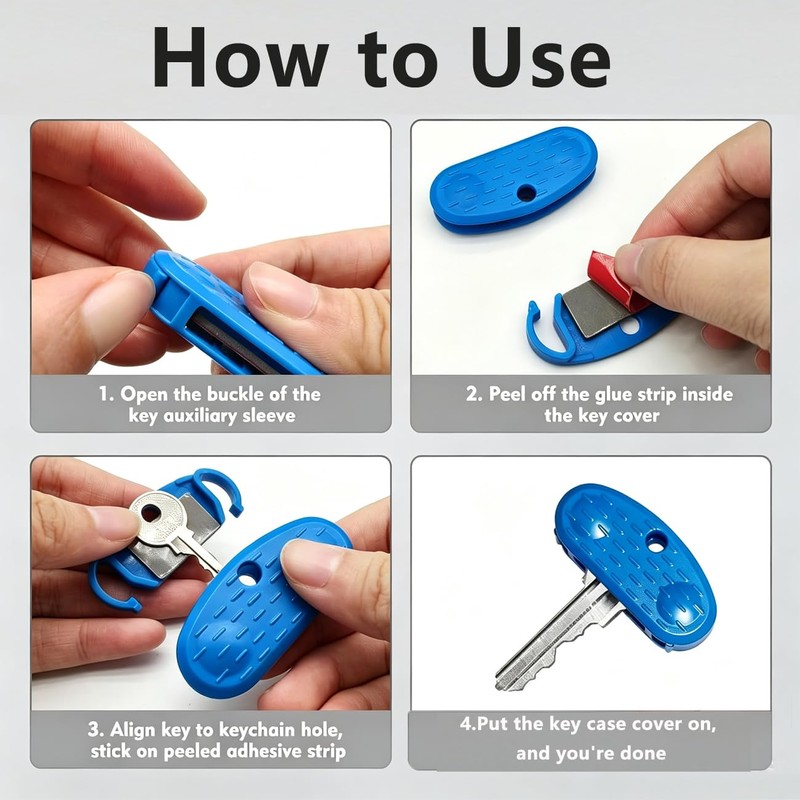 JINGLOUA 2 Pcs Key Turner Aids 5x2.5cm,Easy Grip
