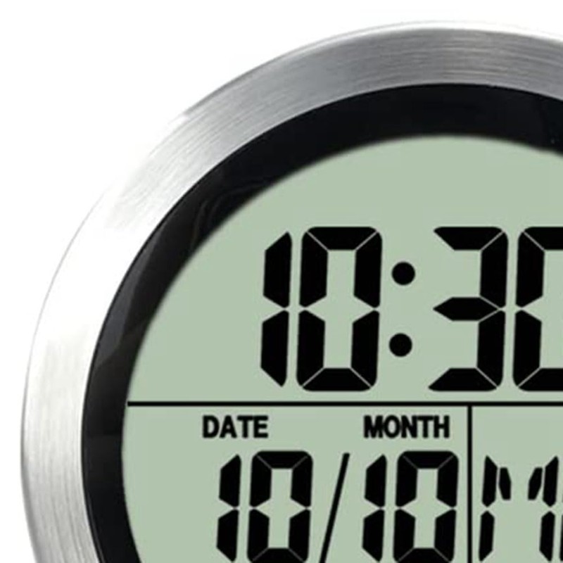 Lyaciomn Digital Shower Clock Waterproof, Bathroom Timer Clock, Digital Kitchen
