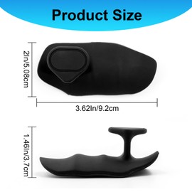 Chaofatchoy 2Pcs Crypt Grip – Anti-Slip Rubber Gym Hand Grips for Men & Women, Versatile Weight Lifting Grips for Dumbbell, Deadlift, Pull-Ups & Bar Pad Workouts, No-Sweat Gym Training Grips (Black)