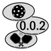 (Pack of 3) Pickleball Vinyl Stickers 002 Paddle Pickleball Bumper