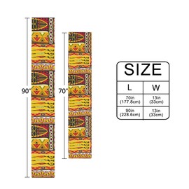 AUUXVA Table Runners African Women Geometric Print Table Cloth Decorative, 13"x90" Table Runner for Kitchen Holiday Wedding Dining Table Party Banquet Decor