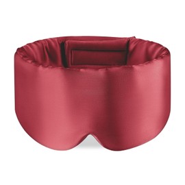 OLESILK Sleep Mask, 100% Natural Mulberry Silk Eye Mask for Women and Men with Adjustable Strap, Large in Size, Blindfold for All Night Sleep, Burgundy