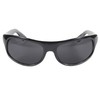 Pacific Coast Wrap Face Hugging Riding Glasses (Black Frame/Smoke Lens)