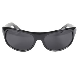 Pacific Coast Wrap Face Hugging Riding Glasses (Black Frame/Smoke Lens)