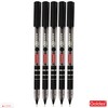 Goldex Klassy BLACK 5 x 0.7mm Fine Tip Ballpoint Pens