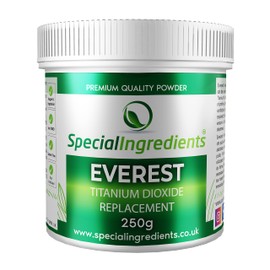 Special Ingredients Everest Powder 250g Titanium Dioxide Replacement - Clean Label, Vegan Friendly, Gluten Free, Non-GMO, Non-Irradiated, Kosher and Halal