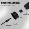 KATA 6PCS Hole Saw Kit 1-1/4" to 2-1/8"(32-54mm) Hole Saw